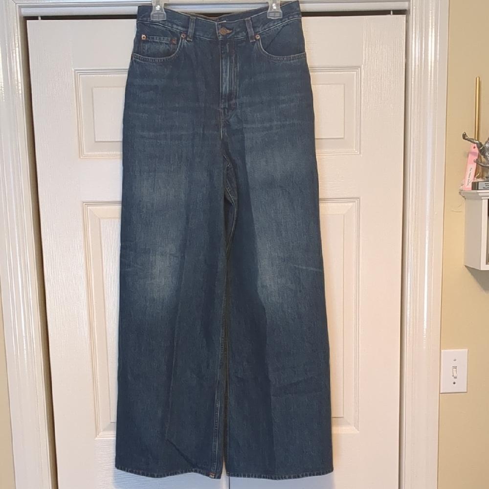 Chloé Wide Leg High Rise Jeans Sz 30